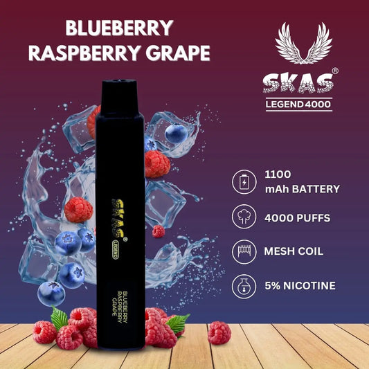 SKAS LEGEND 4000 Blueberry Raspberry Grape