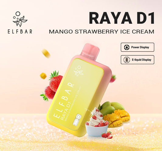ELF BAR RAYA D1 Mango Strawberry Ice Cream