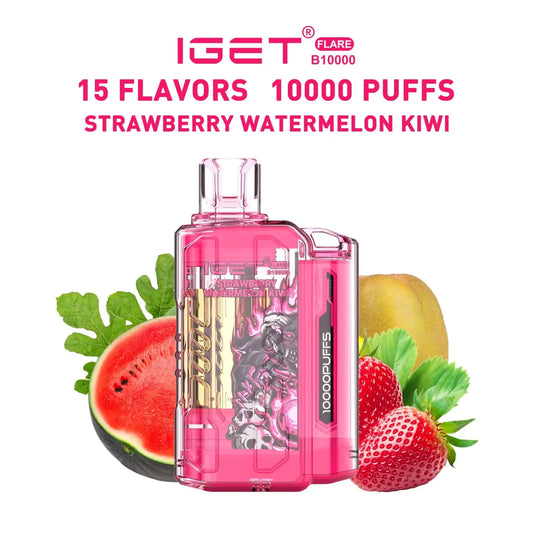 IGET FLARE B10000 Strawberry Watermelon Ice (10000 Puffs)