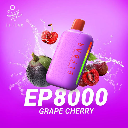 ELF BAR EP8000- Grape Cherry