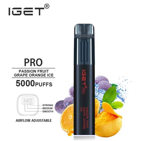 Buy IGET Pro Passion Fruit Grape Orange – 5000 Puffs Online