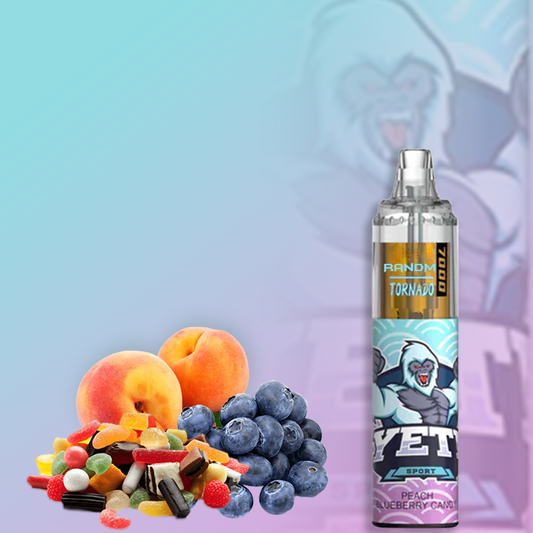 Randm Tornado (7000 Puffs) Peach Blueberry Candy