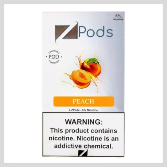 JUUL PODS Peach Brand ZIIP Pack of 4 Pods – 1ml