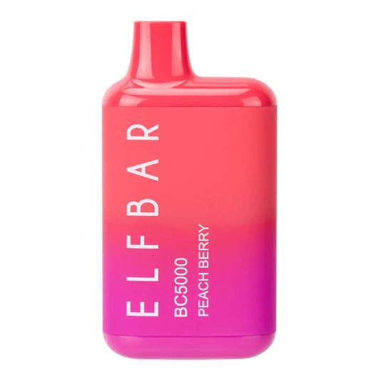 ELF BAR BC5000- Peach Berry  (5000) – 5%(50mg) ( Rechargeable type-C )