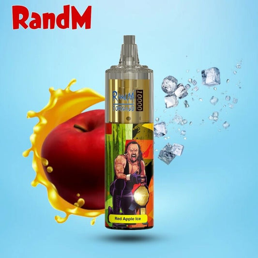 RANDM TORNADO – RED APPLE ICE –  DEVICE (10000) – 5% Nicotine Rechargeable