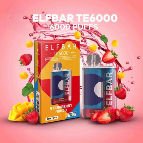ELF BAR TE6000 –Strawberry mango