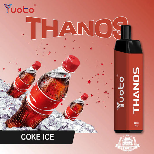 Yuoto Thanos-Coke ice (5000 Puffs) – 5%(50mg) ( Rechargeable Type-C )