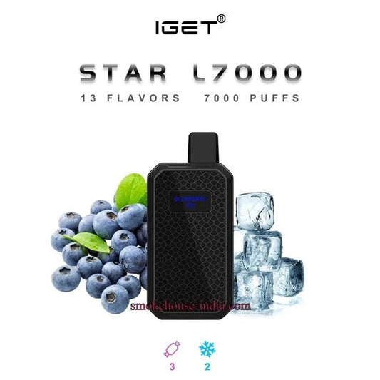 Iget Star L7000 - Blueberry (7000 Puffs) 