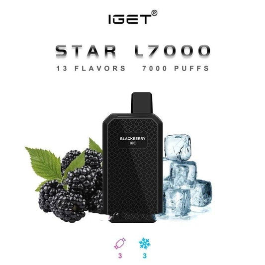 Iget Star L7000 - Blackberry Ice (7000 Puffs )