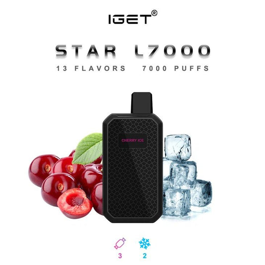 Iget Star L7000 - Cherry ice (7000 Puffs)