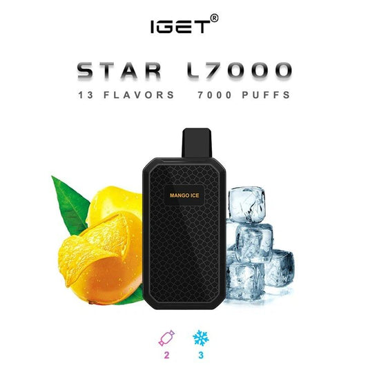 Iget Star L7000  - Mango Ice (7000 Puffs )
