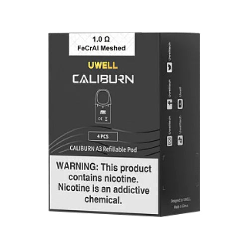 Uwell Caliburn A3 Replacement Pods 1.0Ω – pack of 4