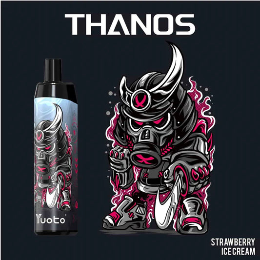 Yuoto Thanos-Strawberry Ice Cream (5000 Puffs) – 5%(50mg) ( Rechargeable Type-C )