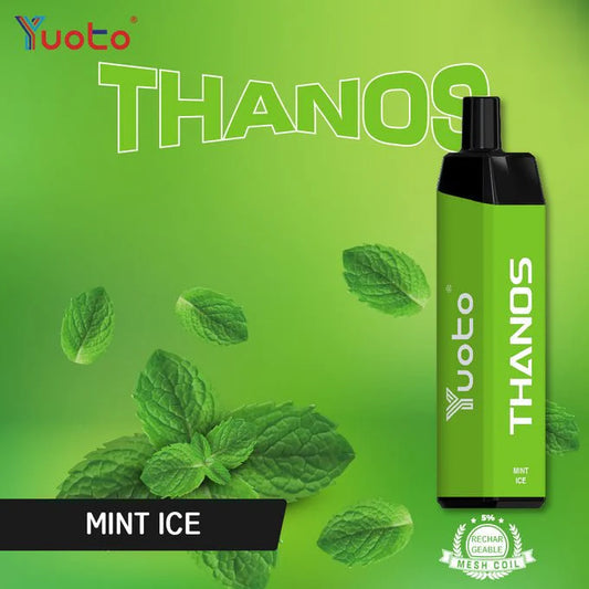 Yuoto Thanos-Mint ice (5000 Puffs) – 5%(50mg) ( Rechargeable Type-C )